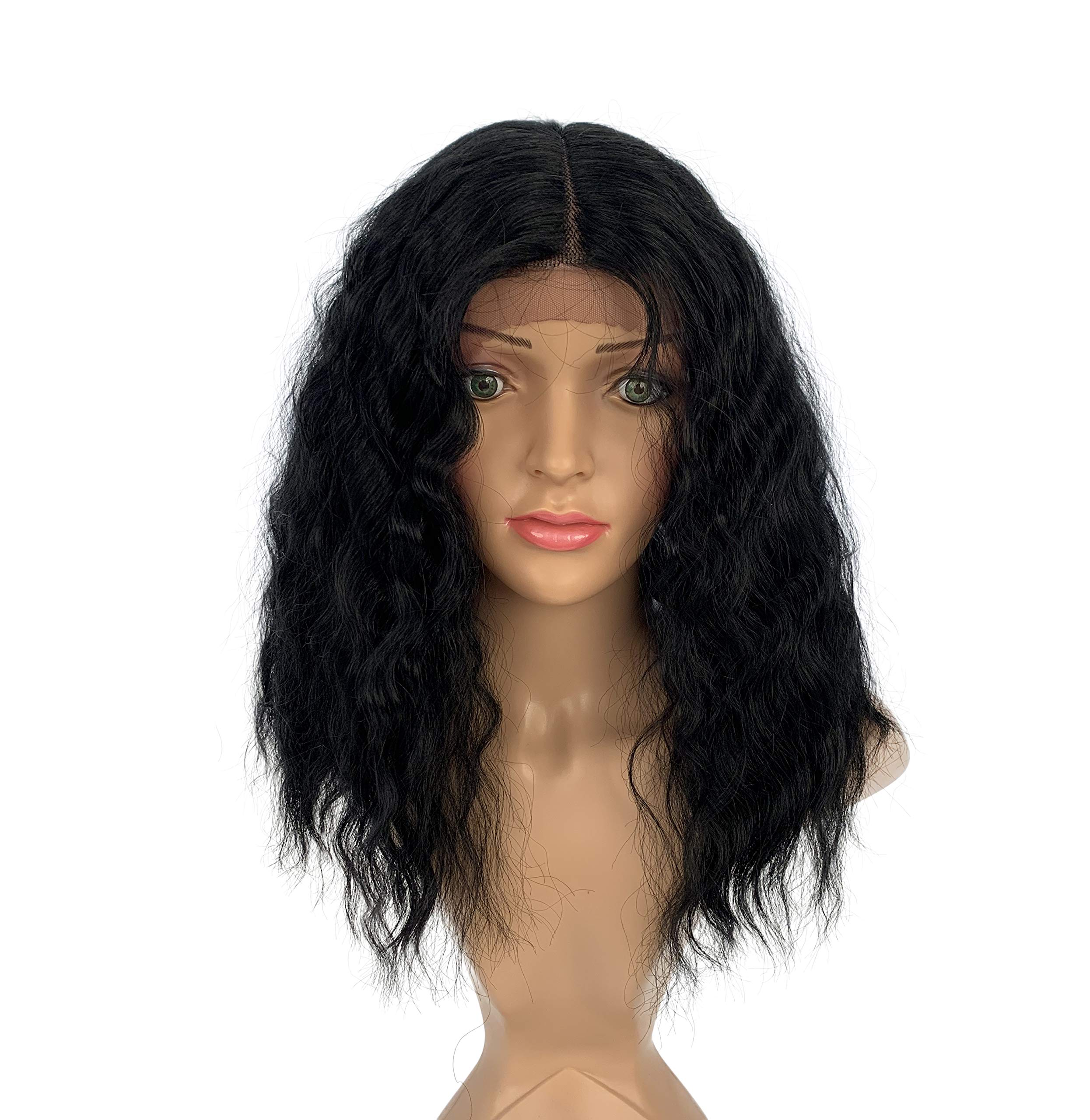 SLEEK Lace Front Wigs With Baby Hair 15’’ Shoulder Length Nature Loose Synthetic SPOTLIGHT 101 ABBIE lace wig Centre Part 4'' Deep Lace Heat Resistant Fiber150g-2