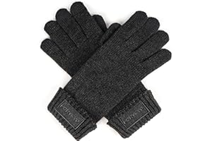 FORVEVO Alpaca Wool Winter Gloves for Men Women With Touchscreen,Warm Thermal Fleece Lined for Cold Weather