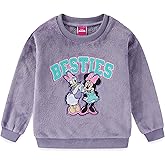 Disney Lilo & Stitch Angel Minnie Mouse Daisy Duck Girls Crewneck Wubby Pullover Sweatshirt for Big Kids