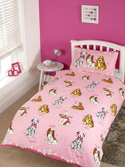 cot bed duvet cover pink