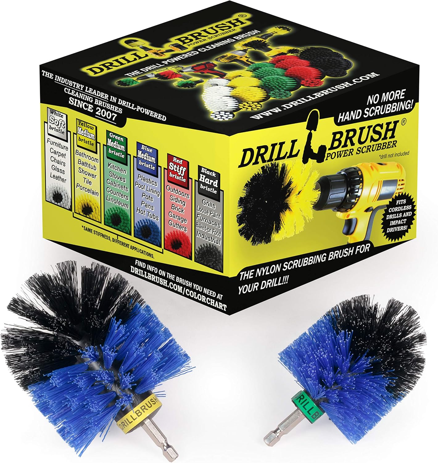 Drill Brush, Boat Accessories, Cleaning Supplies, Scrub Brush, Boat, Kayak, Canoe, Hull Cleaner, Algae, Barnacles