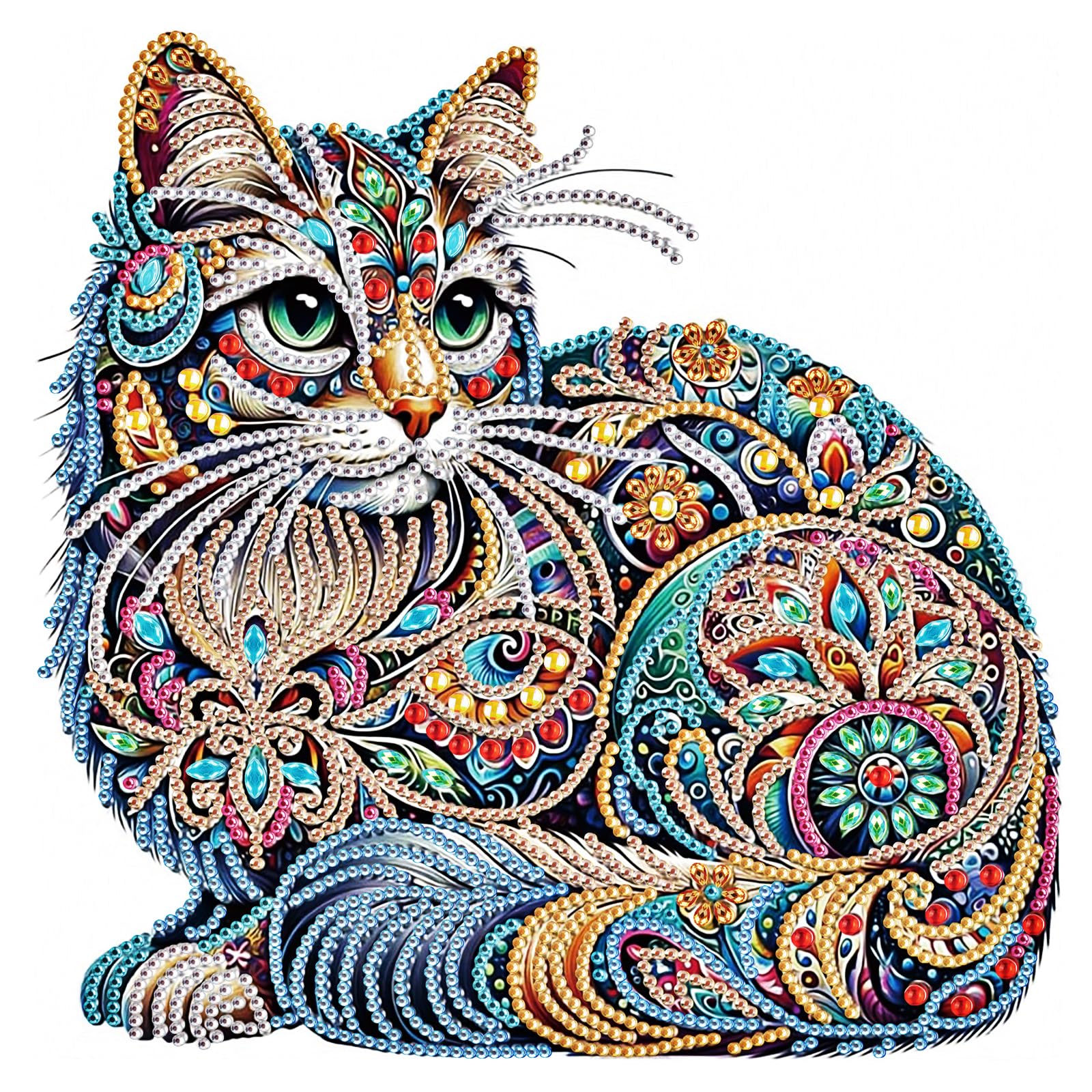 Andibro 5D Special Shape Diamond Art Kits for Adults Beginner, Rhinestone Painting Kits for Gift Home Wall Art Decor 30x30cm