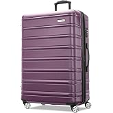 Samsonite Omni 2 Hardside Expandable Luggage with Spinner Wheels, Checked-Large 28-Inch, Purple