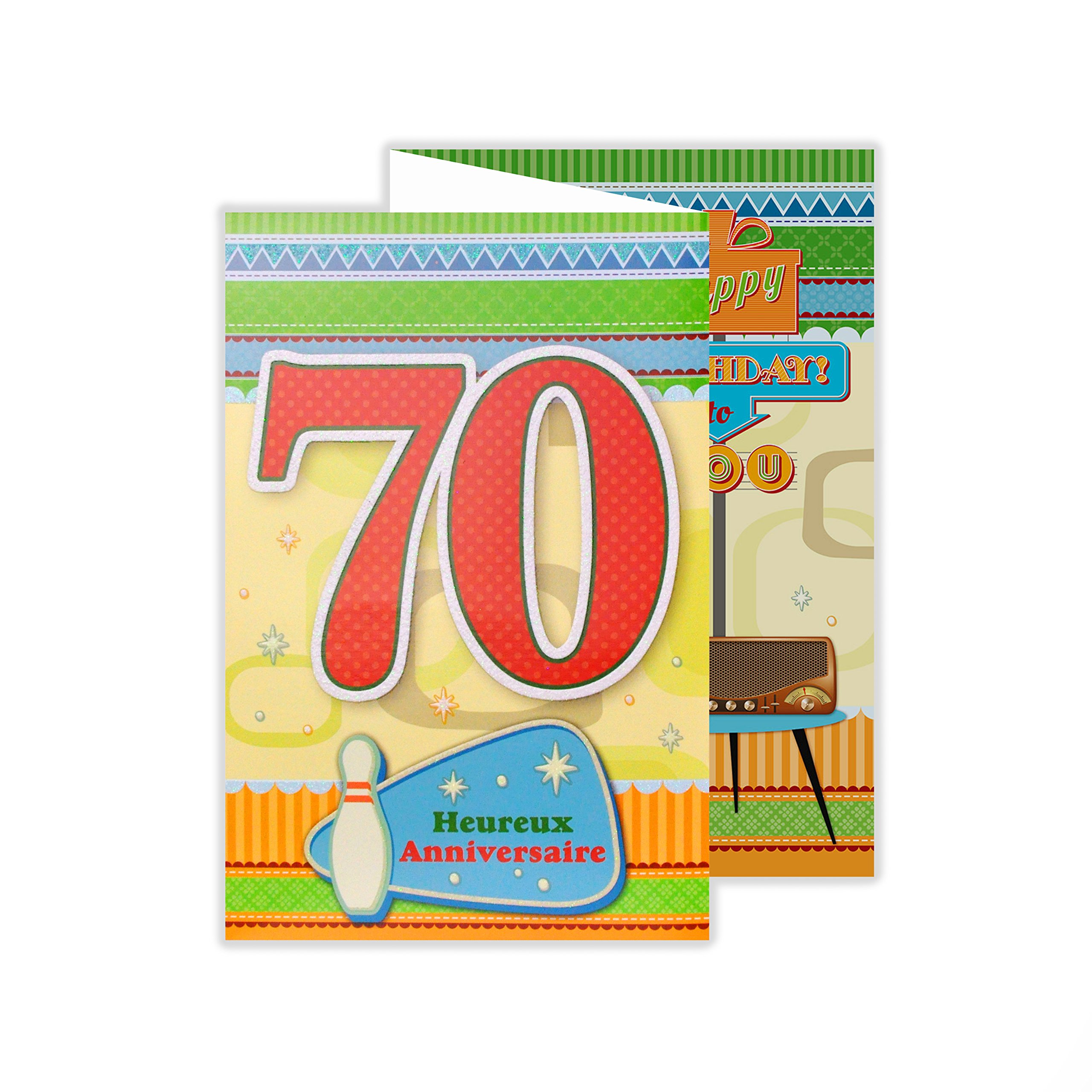 Afie 882141 A Card Happy Birthday 70) 3 Years