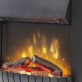 Dimplex Clement Optiflame Electric Fire Black LED Flame 9cm Inset 2kW Fan Heater view 3