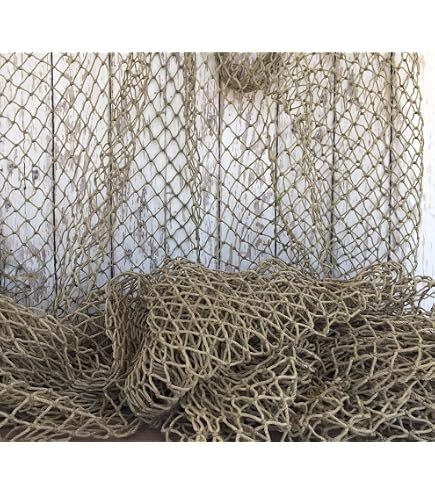 Nautical Tropical Imports Authentic Used Brown Fishing Net 10 by 10 FT : Sports & Outdoors