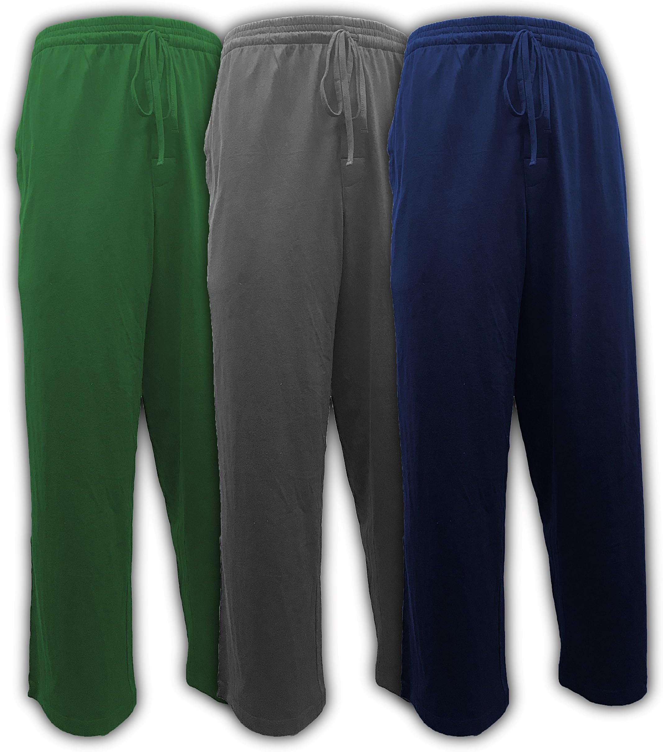 Andrew ScottMen's Lounge Pants | Multi Packs & Colors | Soft & Light Cotton Drawstring Yoga Lounge & Sleep PJ Pants