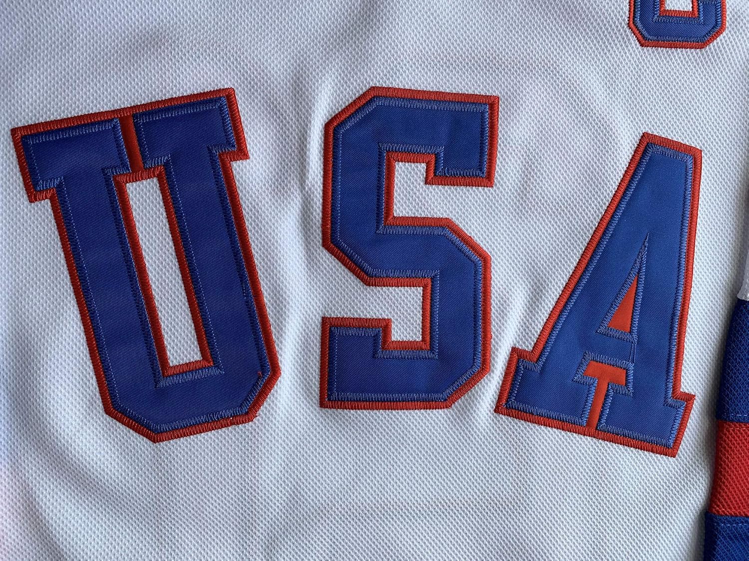 1980 USA Olympic Hockey #21 Mike Eruzione #17 O'Callahan #30 Jim Craig Miracle On Ice USA Jersey White Blue: Clothing
