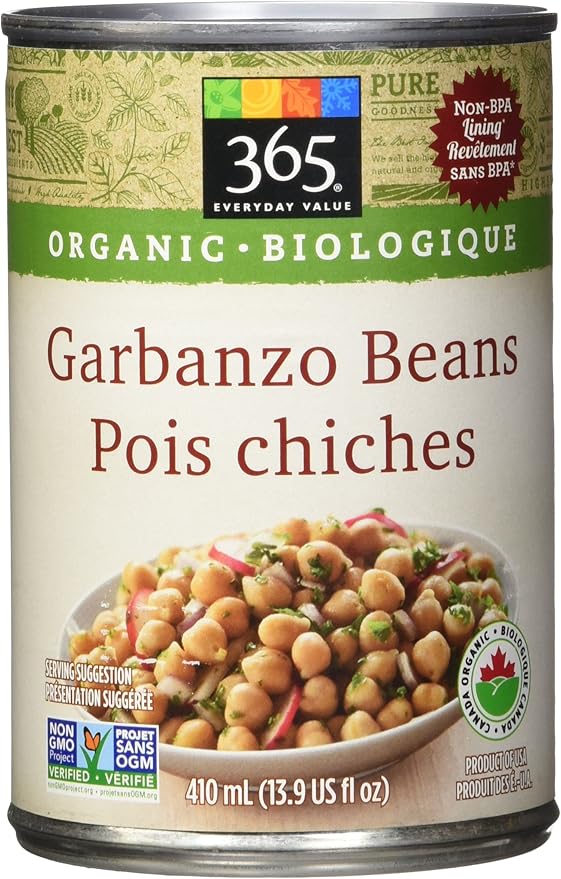 365 Everyday Value Organic Garbanzo Beans, 13.9 US fl oz Amazon.ca