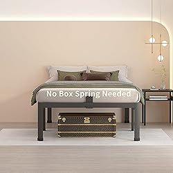 MAF 14 Inch Twin Metal Platform Bed Frame with