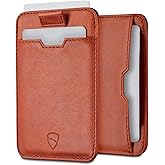 Vaultskin CHELSEA Mens RFID Blocking Slim Leather Card Wallet - Minimalist Front Pocket Cardholder