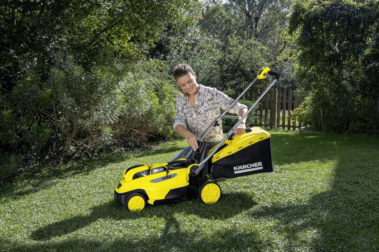 Kärcher 18v Lawn Mower LMO 18-36, Cutting Width: 36cm, Adjustable Cutting Height: 30-70mm, Mulching Plug - Image 4