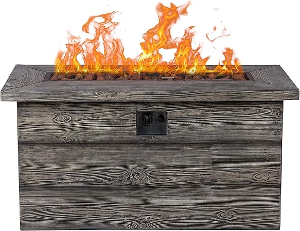 Amazon Com Shine Company 6303gy Merida Gas Fire Pit Grey