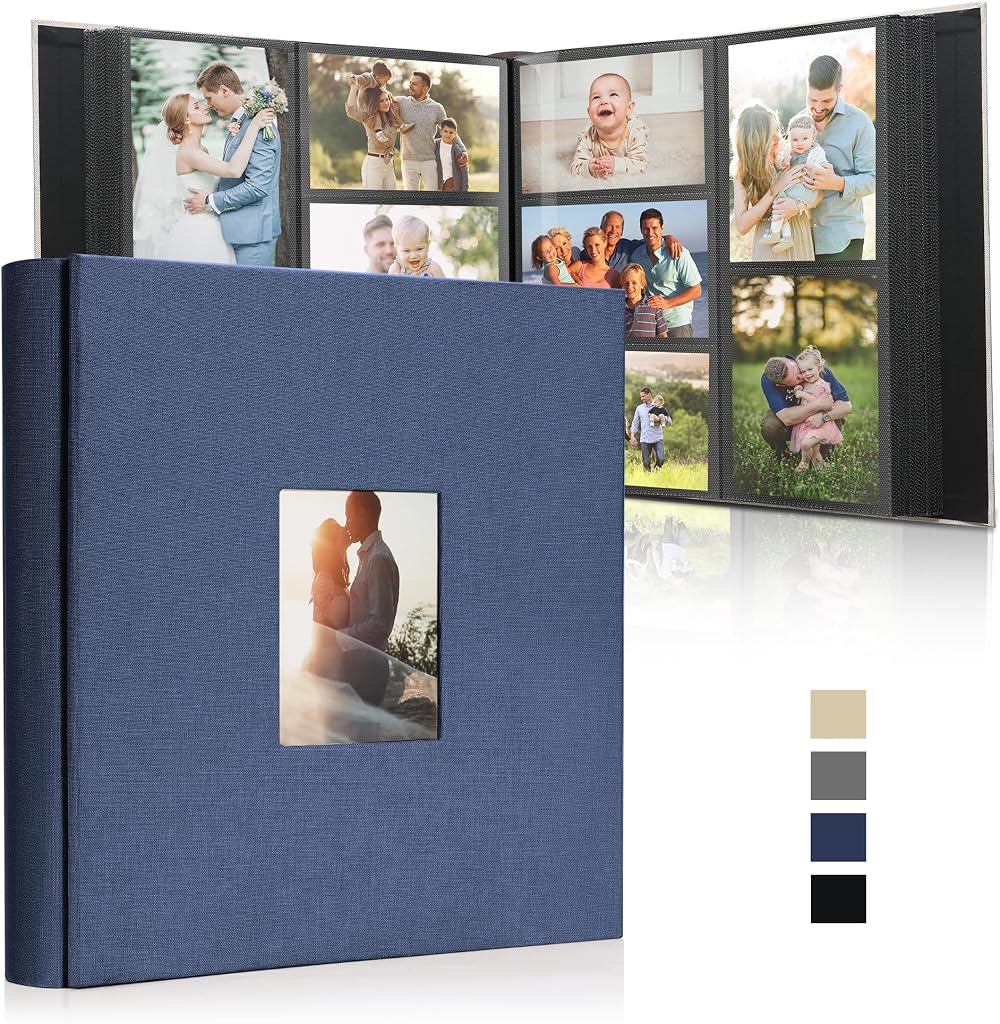 DazSpirit 6x4 Inch Photo Album 1000 Pockets Linen Cover Holds 10x15cm