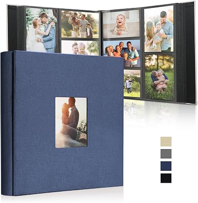 DazSpirit 6x4 Inch Photo Album 1000 Pockets Linen Cover Holds 10x15cm