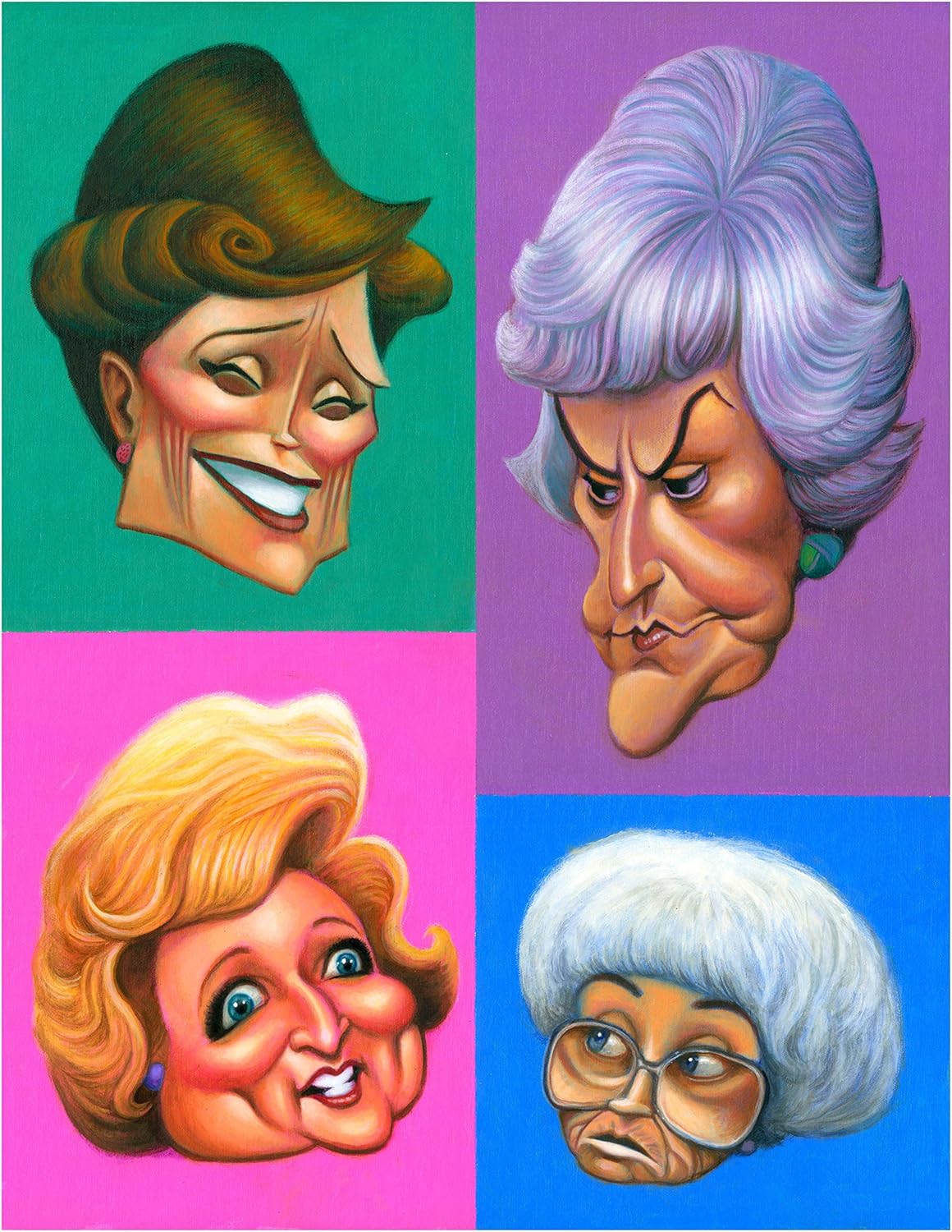 Amazon Com O Keefe Prints A Tribute To The Golden Girls Poster 11 By 14 Clothing
