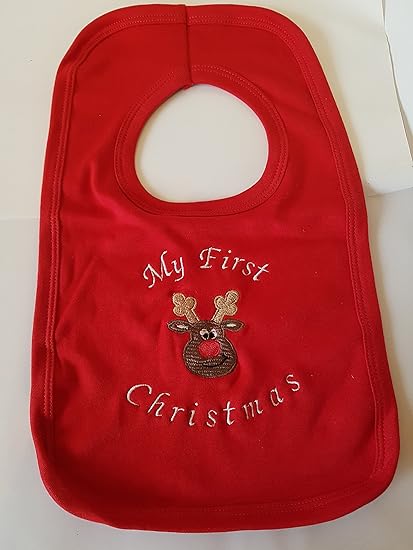my 1st christmas bib