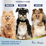 Fur Magic Dematting Comb for Dog & Cat – Dual Sided Deshedding Tool view 6