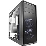 Fractal Design Focus G - Mid Tower Computer Case - ATX - High Airflow - 2X Fractal Design Silent LL Series 120mm White LED Fa