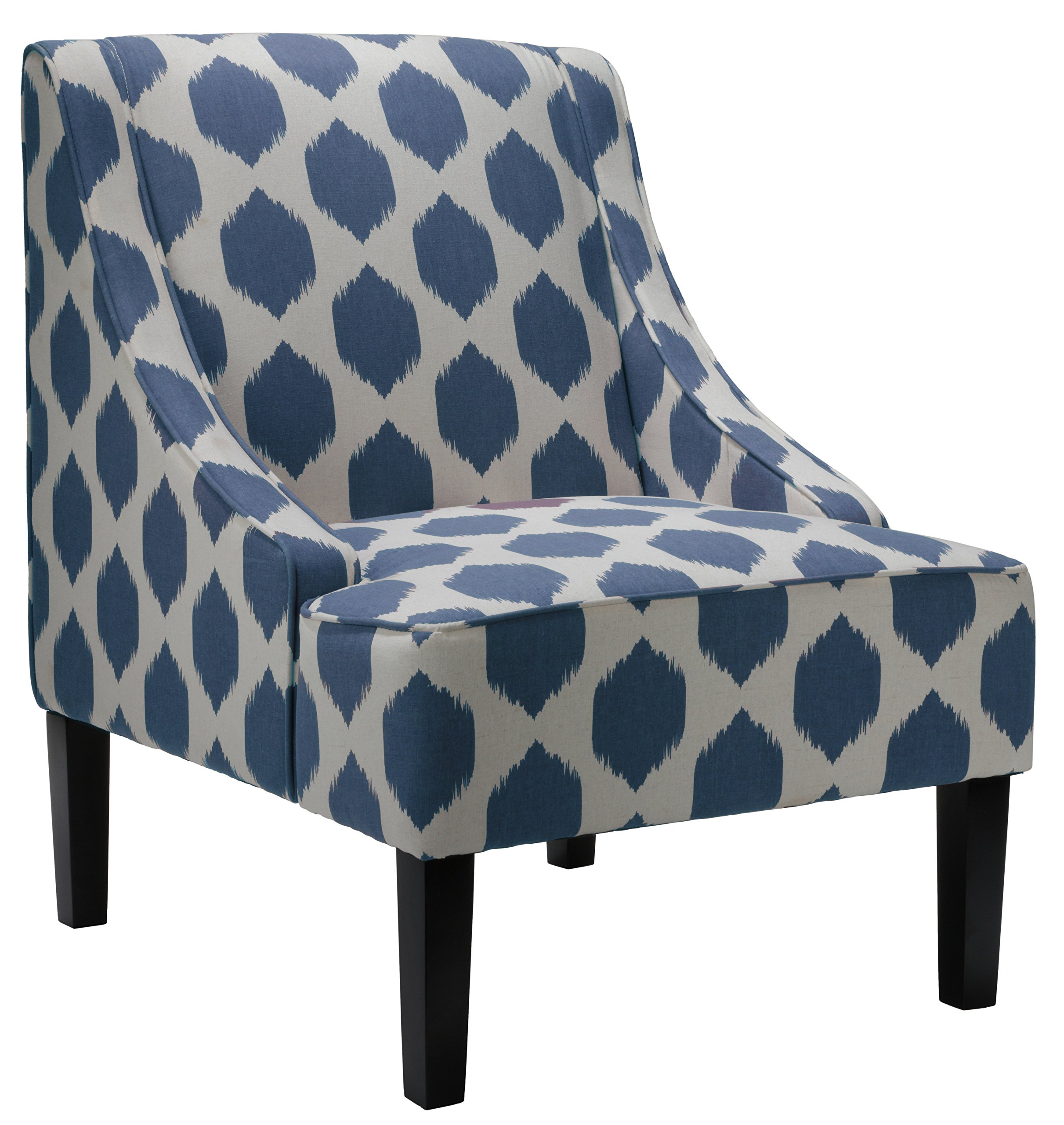 Cortesi Home Celene Accent Chair, Blue LAVORIST