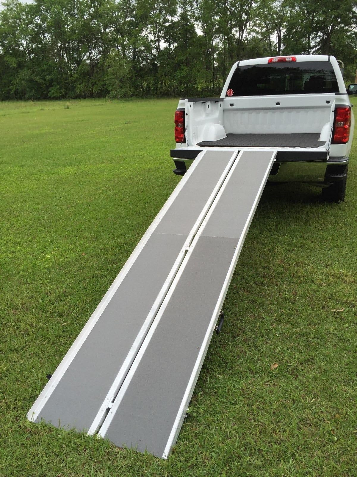 Portable Folding Aluminum Wheelchair & Scooter Ramp (7')