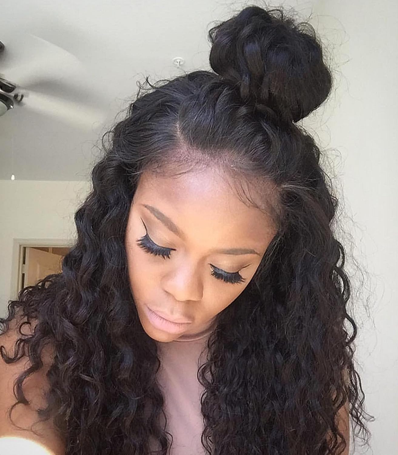 Amazon Com Tomy Hair Braizlian Human Hair Glueless Natural Curly