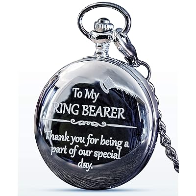 Engraved Pocket Watch for Ring Bearer Perfect Brazil Ubuy
