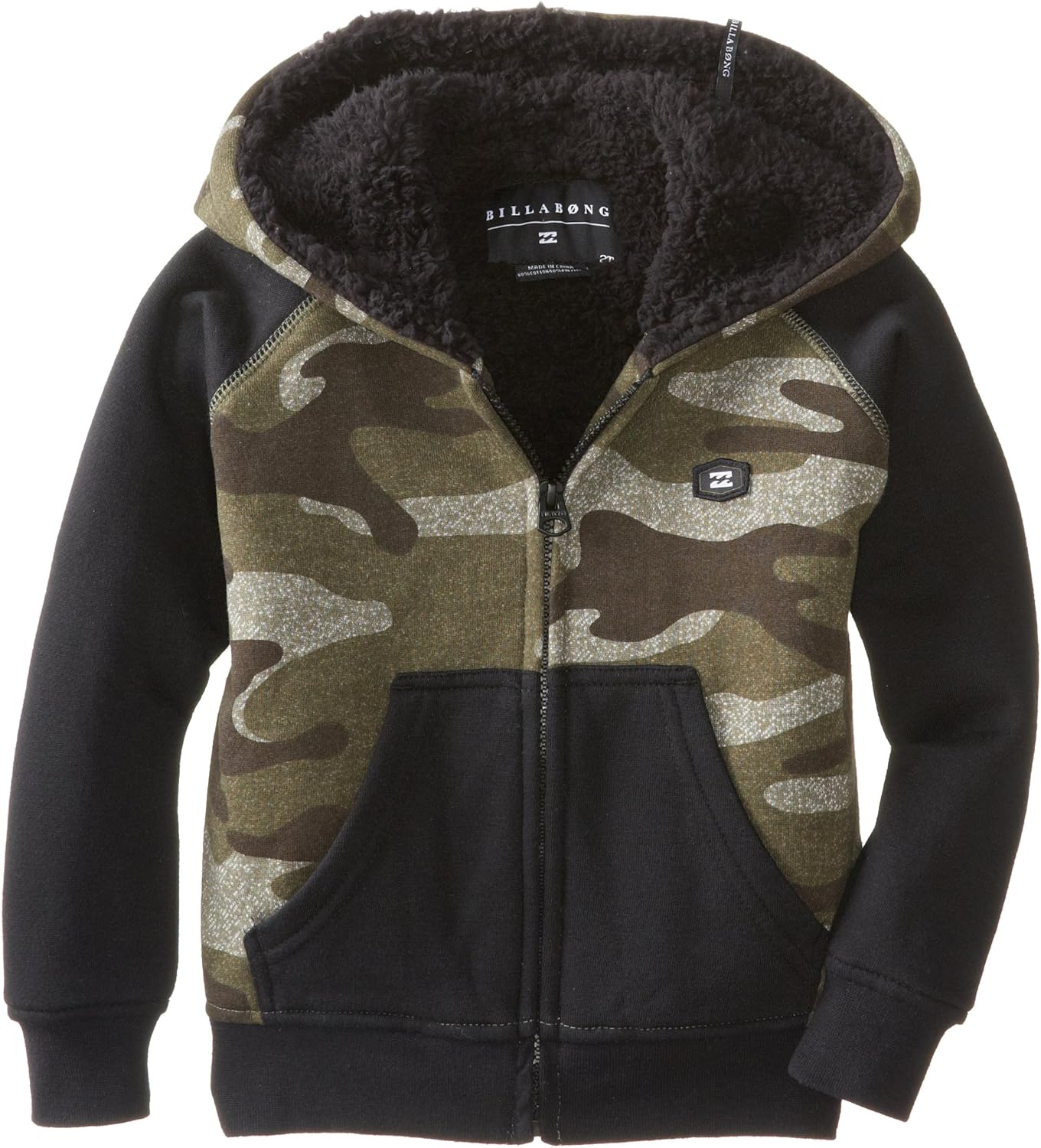billabong fleece lined hoodie