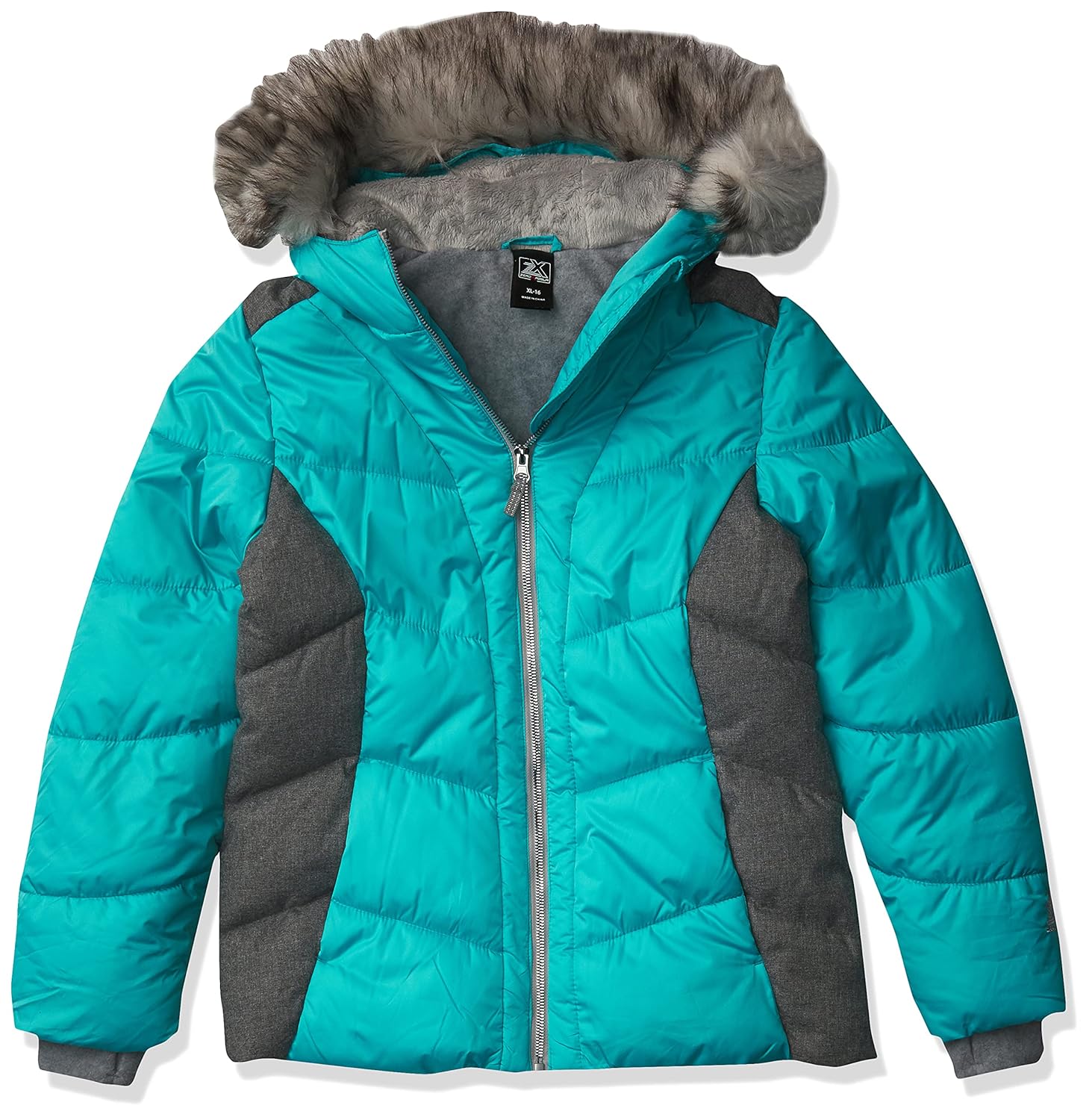 Buy ZeroXposur Girls' Puffer Jacket Fleece Winter Coat with Lined Hood ...