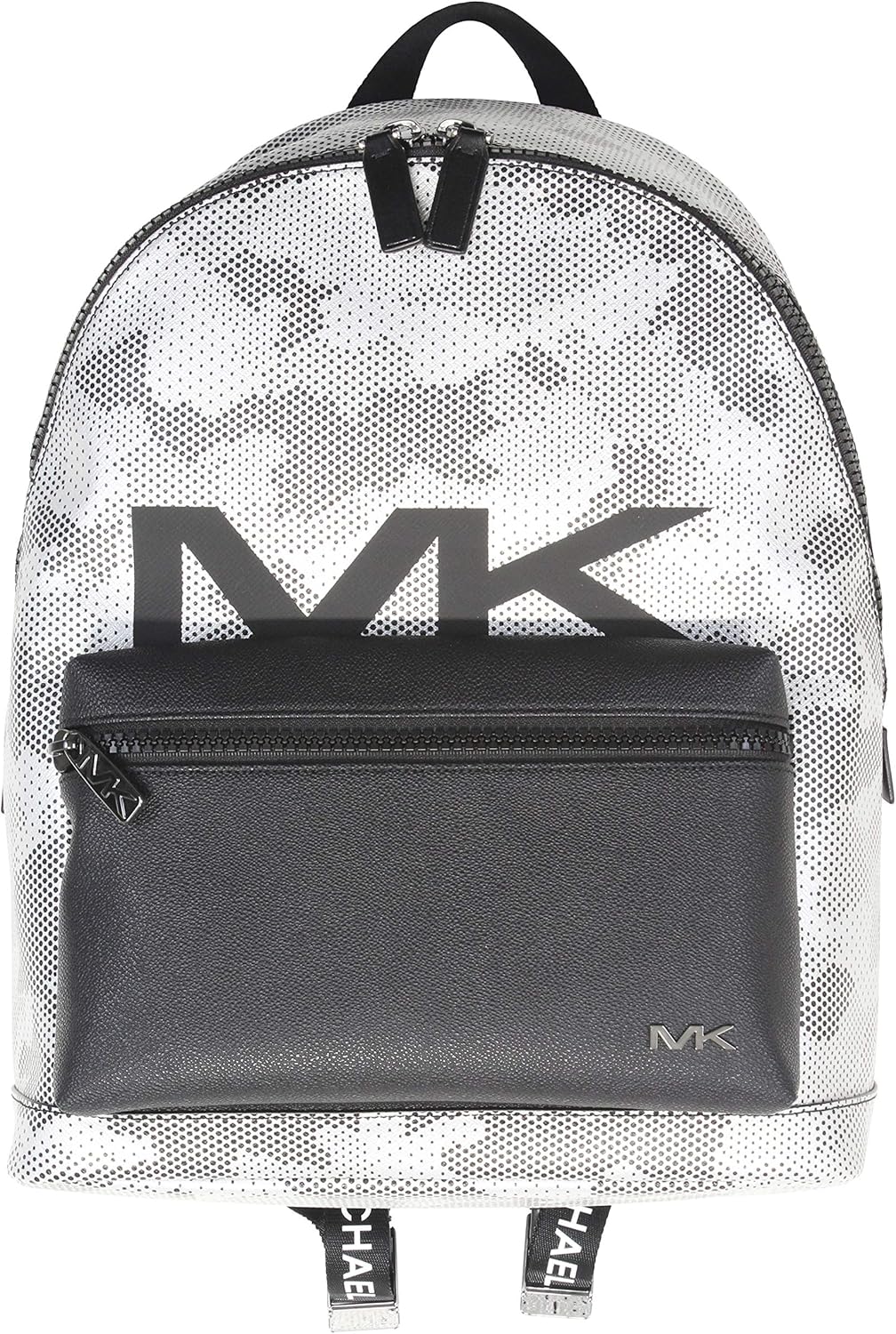 silver michael kors backpack