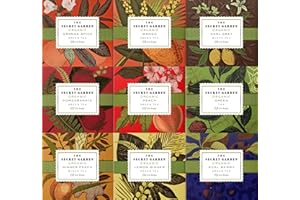 ELEPHANT PARK Premium Organic Holiday Tea Bag Sampler Gift Box - 90 Bags 9 Exotic Flavors Herbal Orange Spice, Mango, Earl Grey, Pomegranate, Peach, Green, Ginger Peach, Lemon Ginger, Acai Berry