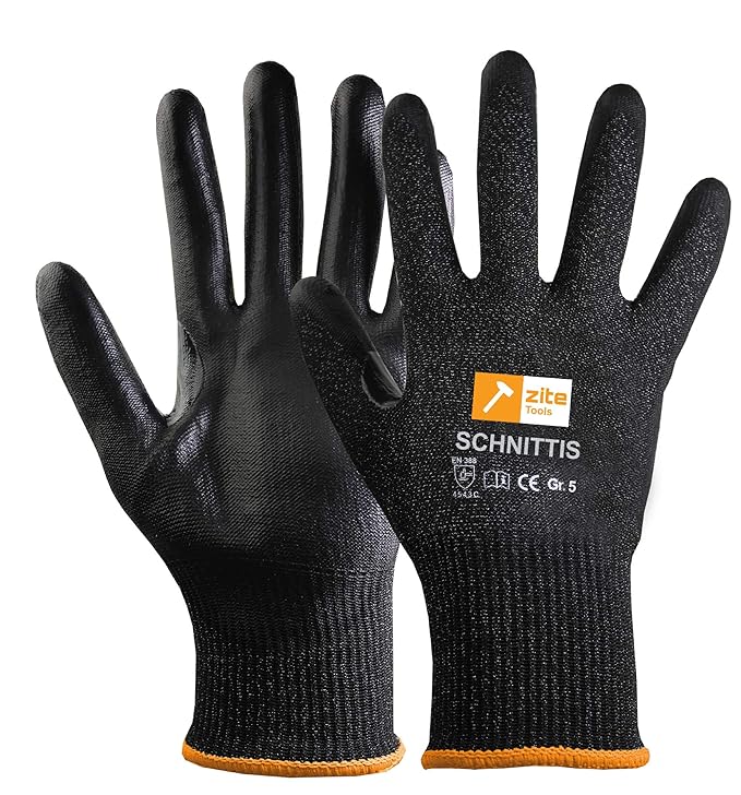 Zite Tools Schnittschutz-Handschuhe Kinder - Schutzhandschuhe zum Schnitzen und mehr - EN388 Level 5/5 - Diverse Größen (Größ
