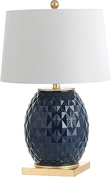 navy and gold lamp