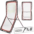 Rukket 4x7ft Lacrosse Rebounder for Backyard, Multiple Angle LAX Bounce Back Net, Practice Passing, Shooting, Fielding