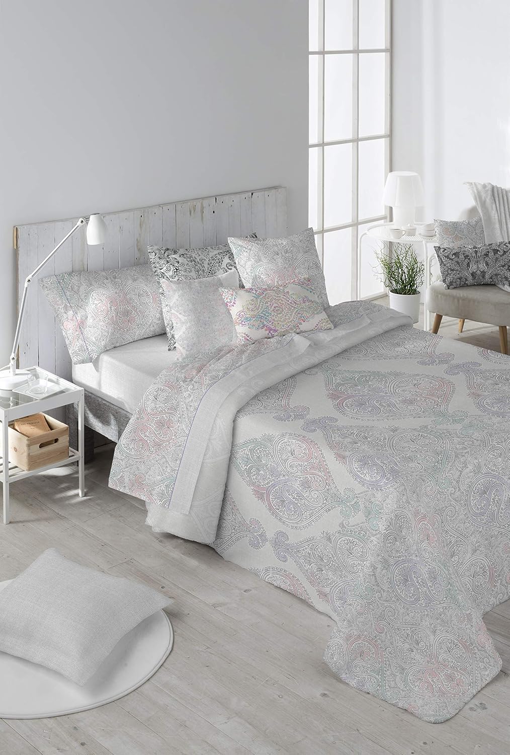 DHestia Juego Nórdica con Funda Edredón, Lavanda, Cama 180 / 270x270: Amazon.es: Hogar