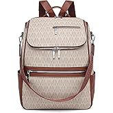 MARCO M KELLY Womens Convertible Backpack Purse Vegan Leather 15.6 Inch Laptop Backpack Work Travel Handbag Shoulder Bag