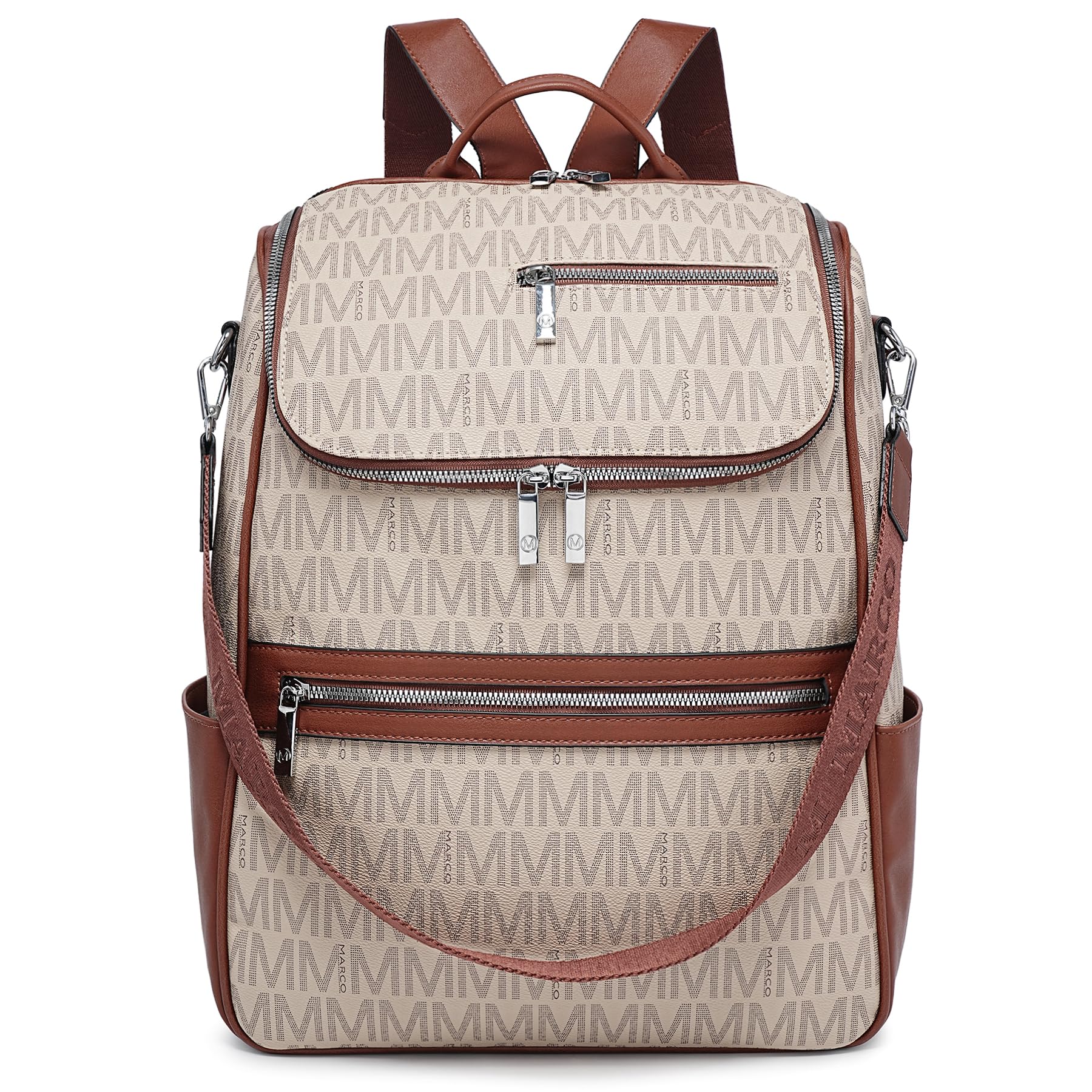 Photo 1 of MARCO M KELLY Womens Convertible Backpack Purse Vegan Leather 15.6 Inch Laptop Backpack Work Travel Handbag Shoulder Bag