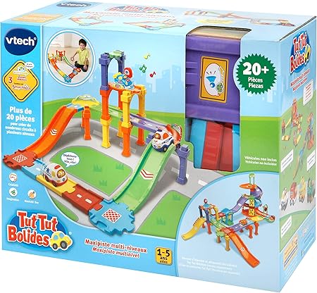 Amazon.com: Tut Tut Bólidos - Maxi Track Multi-Level (VTech 3480-188205) Maxi Track Multicolor: Toys \u0026 Games