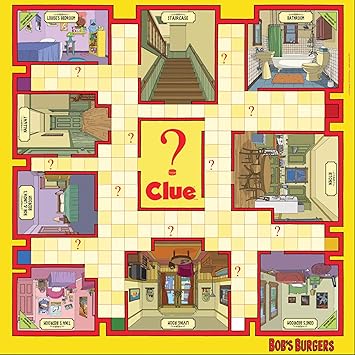 Amazon Com Usaopoly Clue Bobs Burgers Board Game Themed Bob