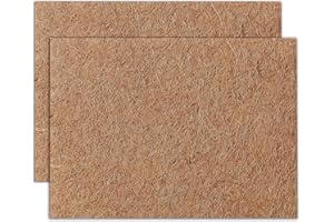 MAXPACE Natural Coconut Coir Liner Sheets - 14x11inch 2 Pcs Coco Fiber for Plant, Planter, Window Basket, Garden Decoration, and Pet Reptile Carpet or Mat