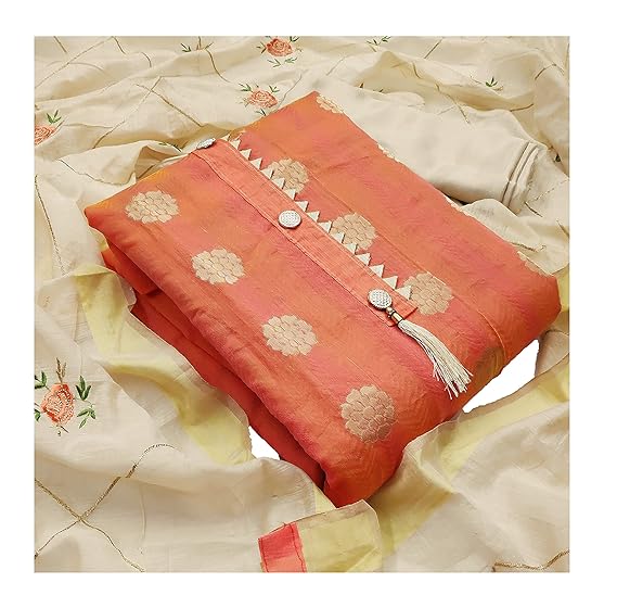 Banarasi Dupatta Cotton Khatli Handwork salwar Suit