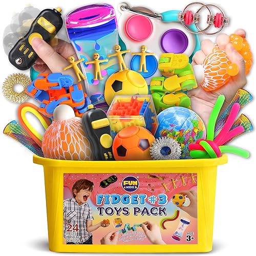 Gift Fidget Box Toys Pack for Kids 3-12, FunKidz Sensory Toys for - Main Image