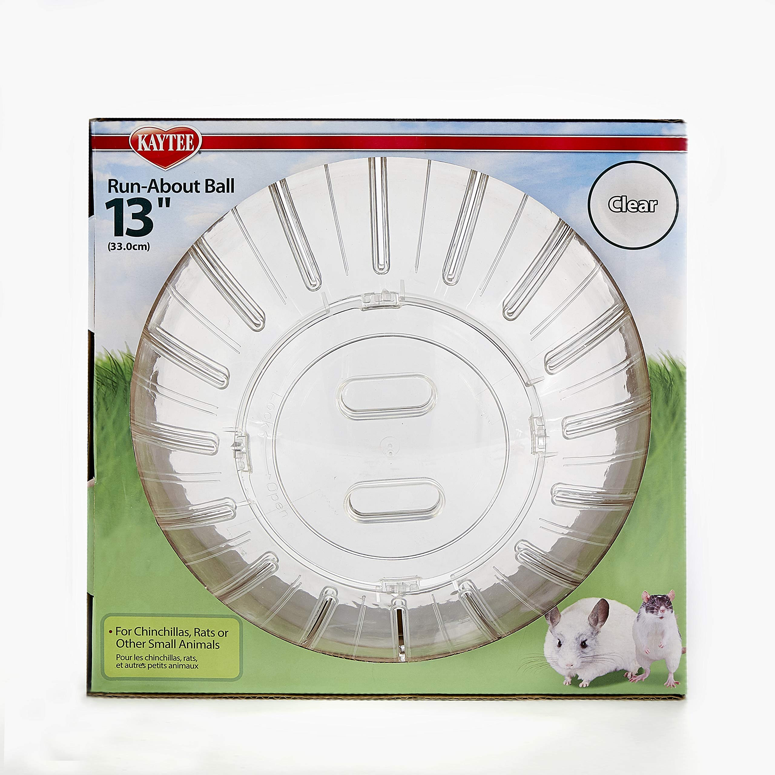 Photo 1 of Kaytee 13" Clear Run-About Exercise Ball For Pet Rats & Chinchillas