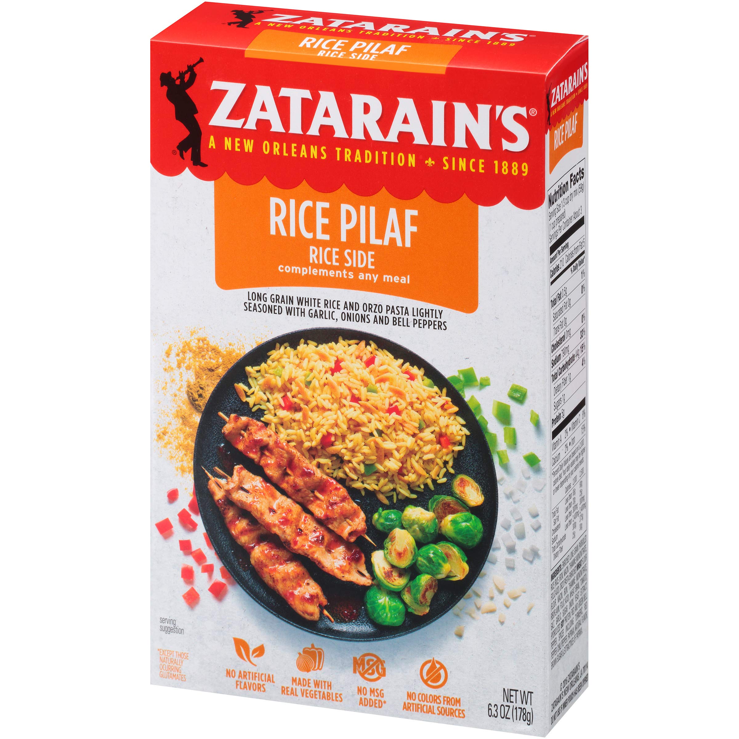 Zatarain's Long Grain & Wild Rice, 7 oz (Pack of 12