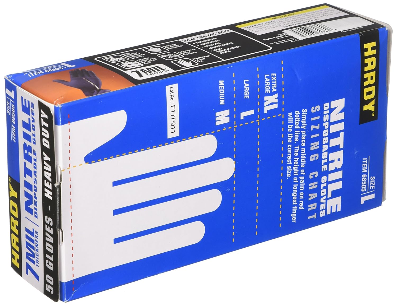 Hardy Nitrile Gloves Mil Xl 2025