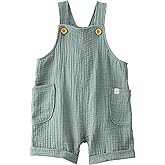 little planet by carter's unisex-baby Organic Cotton Gauze Shortall