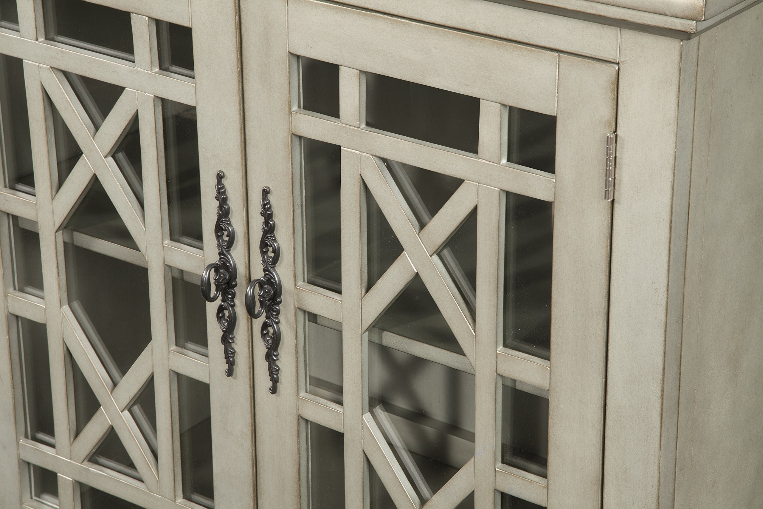 Martin Svensson Home 91004 Marche 63" TV Stand, Antique Silver