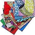 12 Pieces African Fabric Fat Quarters 19.5 x 15.7 Inch (50 x 40 cm), African Ankara Wax Print Fabric for Sewing, Face Covering Make, Craft Projects and Patch Work DIY(45 x 55 cm/ 17.7 x 21.7 Inches)