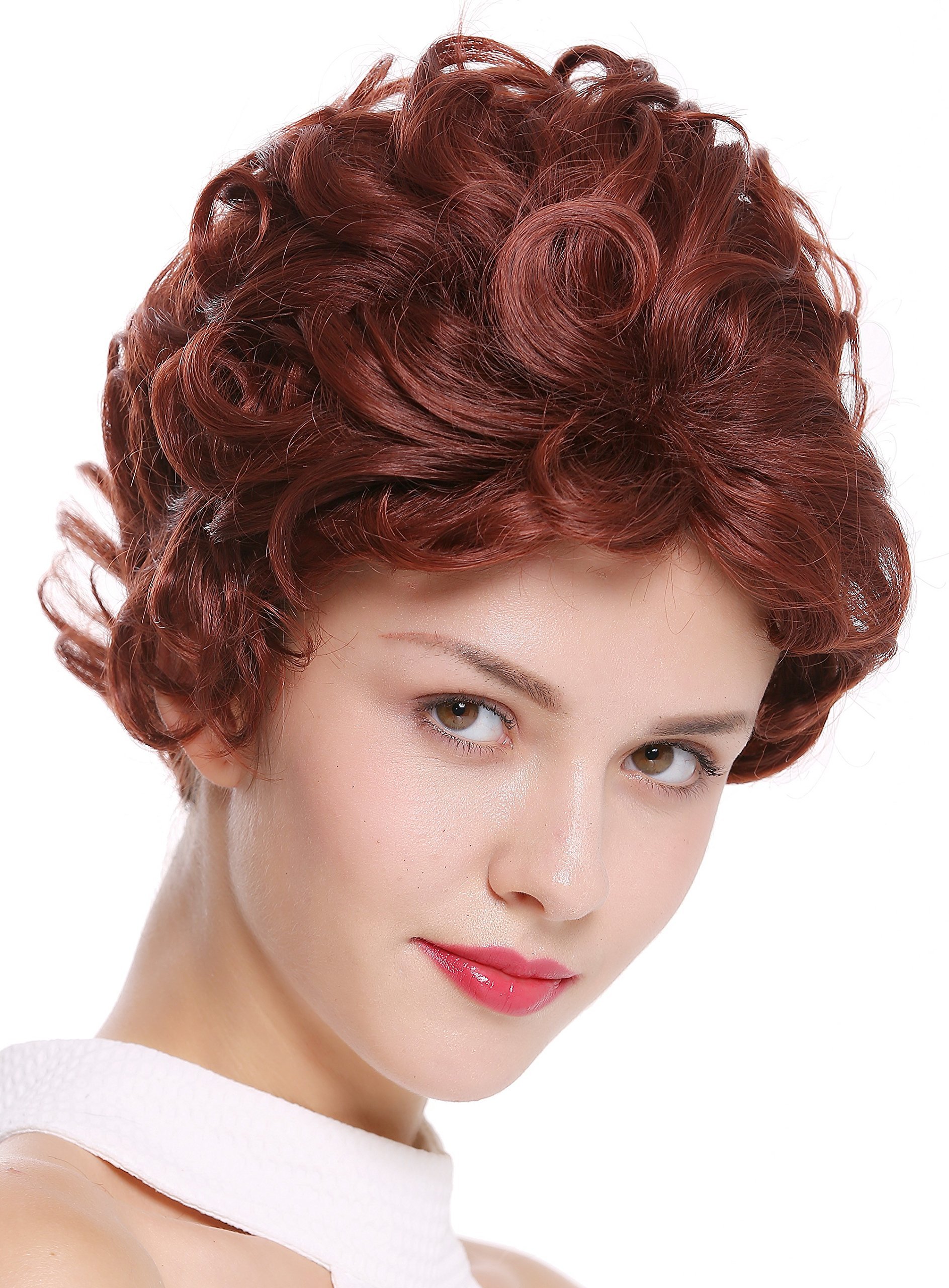 WIG ME UP - DW-2740-33BT130 Lady Quality Wig short curled curls mahogany auburn copper brown mix