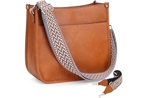 Caitina Crossbody Bag Women Vegan Leather Hobo Handbag Trendy Crossbody Shoulder Bag Purses For Women with 2 Adjustable Strap